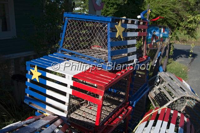 canada nouveau brunswick 18.JPG - Casiers aux couleurs du Nouveau-Brunswick, Caraquet, Canada